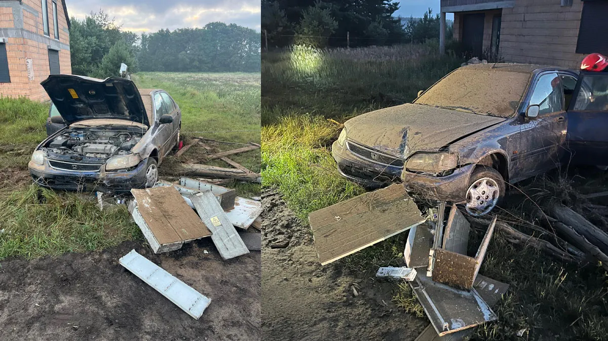 Uderzył samochodem w skrzynkę gazową i elektryczną. Uciekł z miejsca zdarzenia