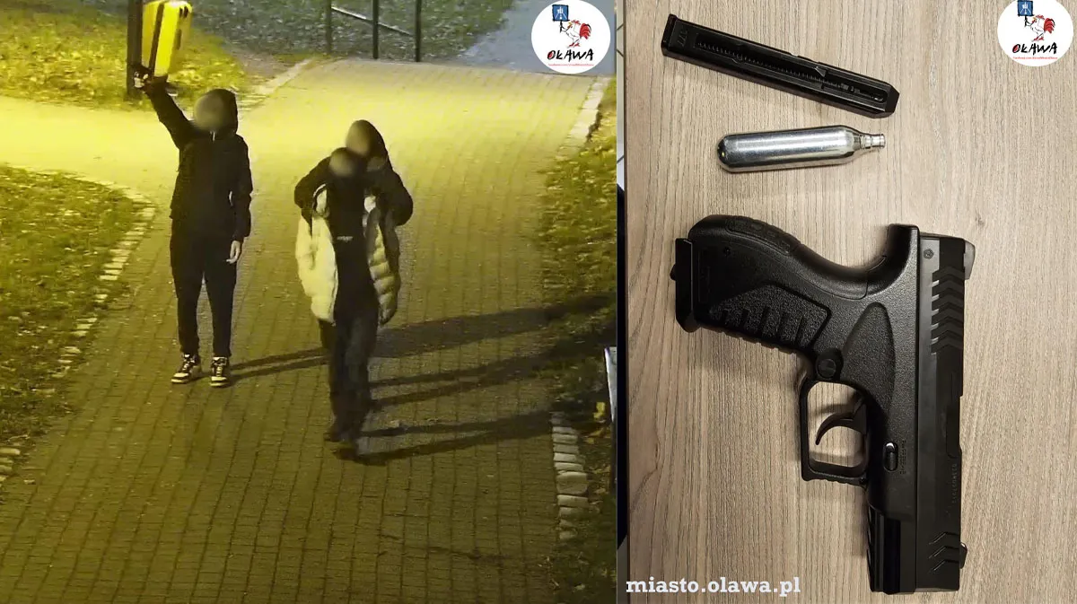 Strażnicy Miejscy zatrzymali nastolatka strzelającego z wiatrówki w kierunku latarni