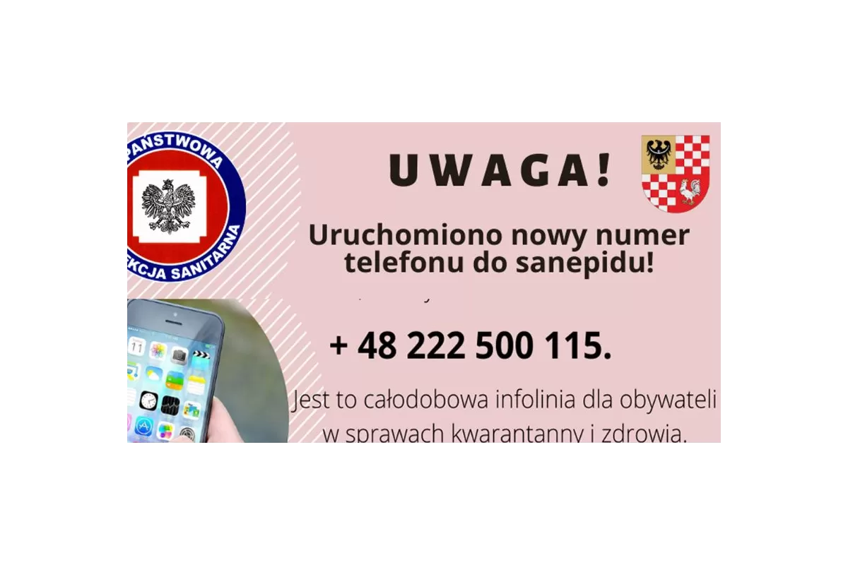 Uruchomiono nowy numer do sanepidu