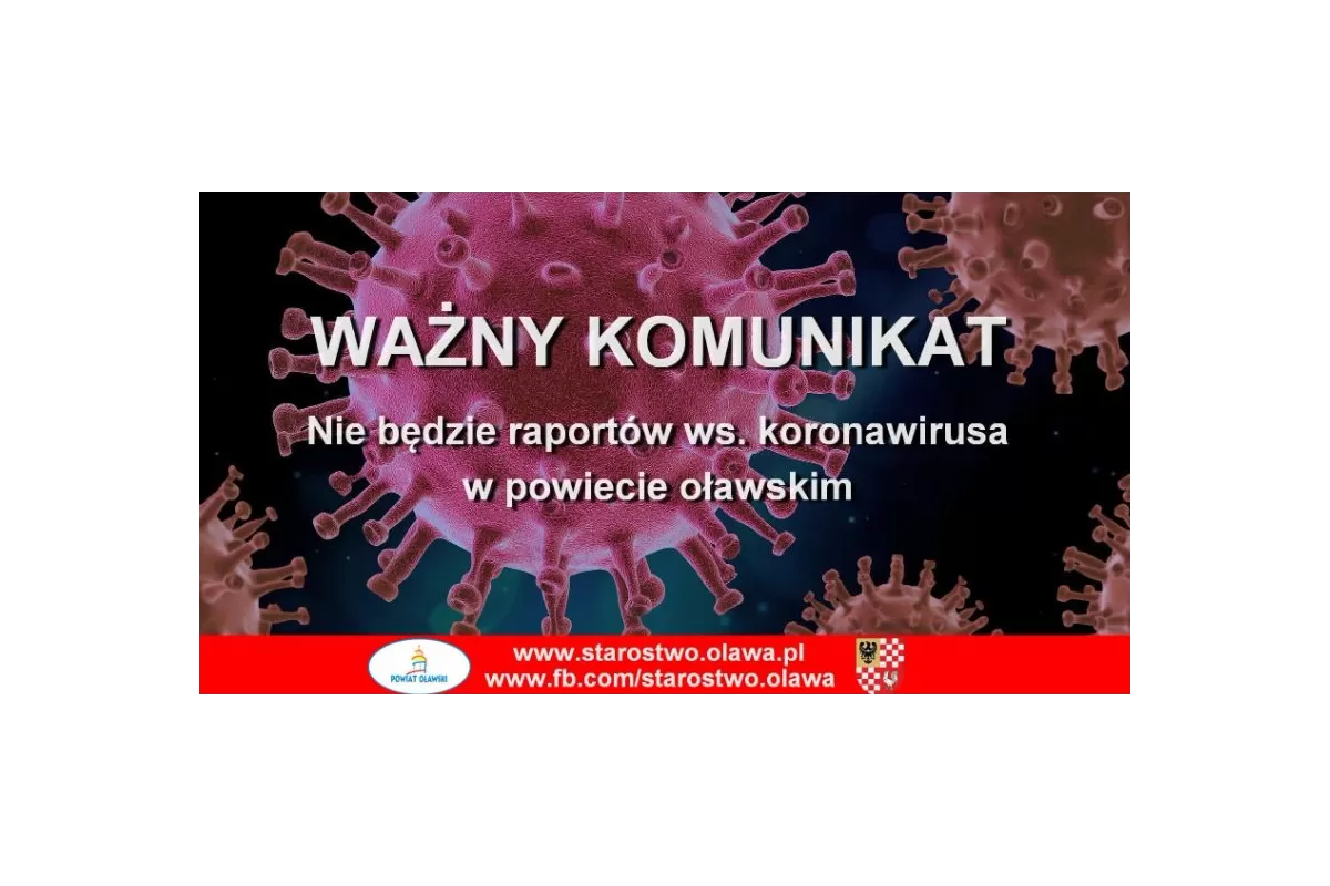 Starostwo nie będzie publikować raportów COVID-19