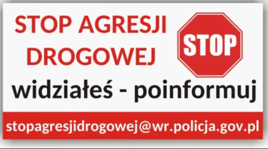 Stop agresji drogowej! Jesteś jej świadkiem? Wyślij nagranie