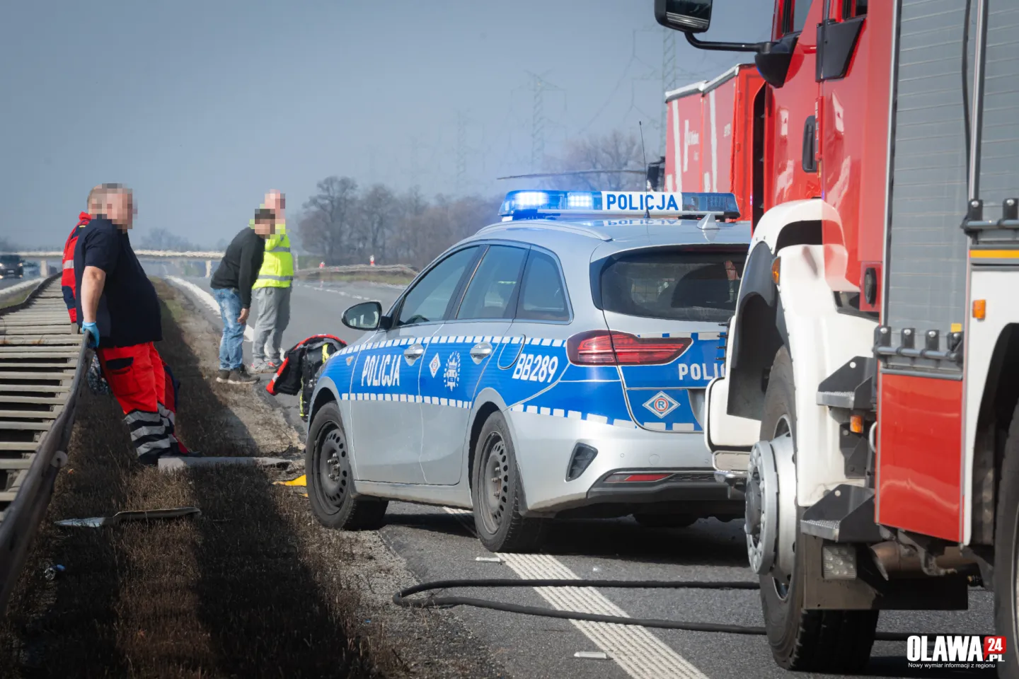 Śmiertelny wypadek na autostradzie A4 [ZDJĘCIA]
