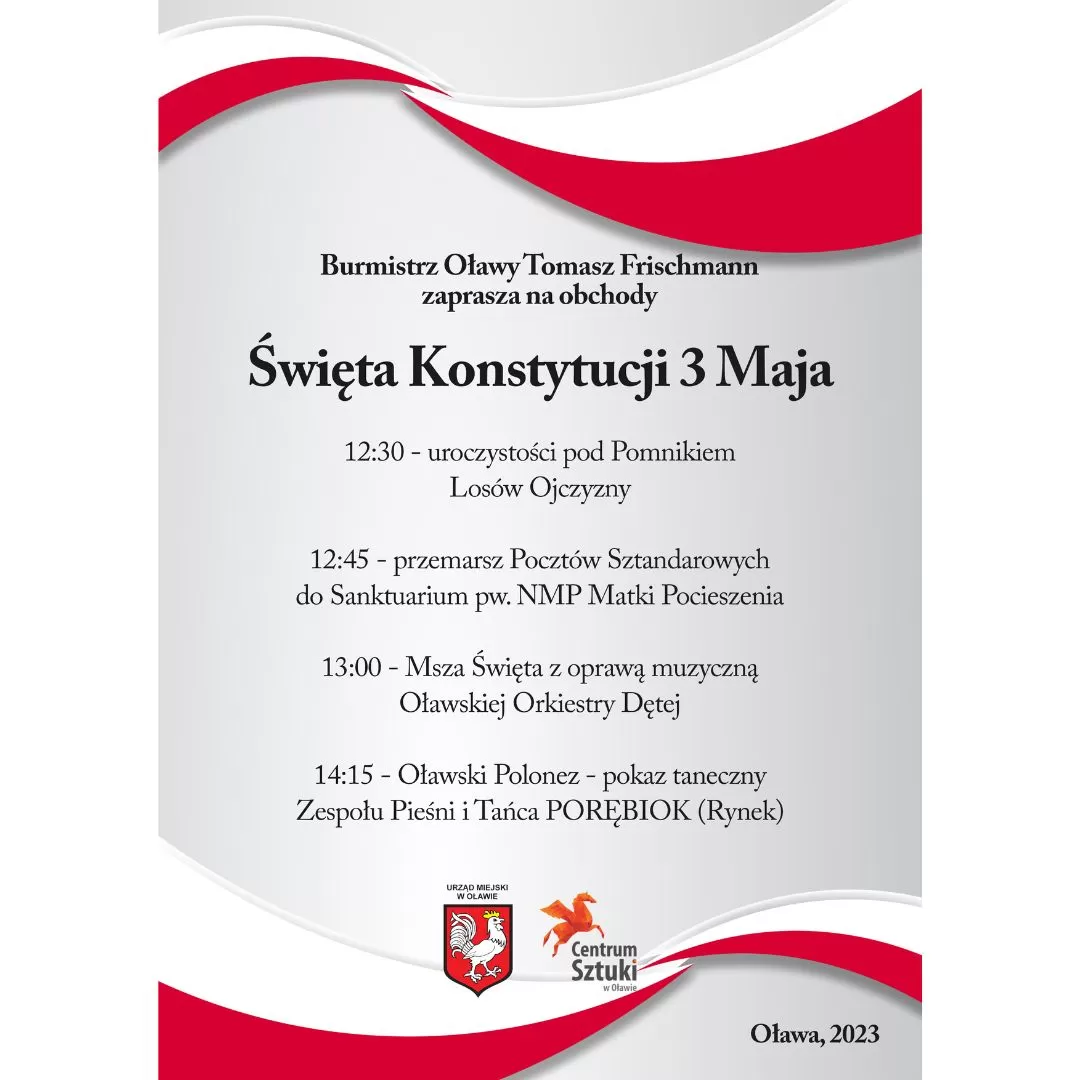 Święto Konstytucji 3 Maja. Weź udział w obchodach 