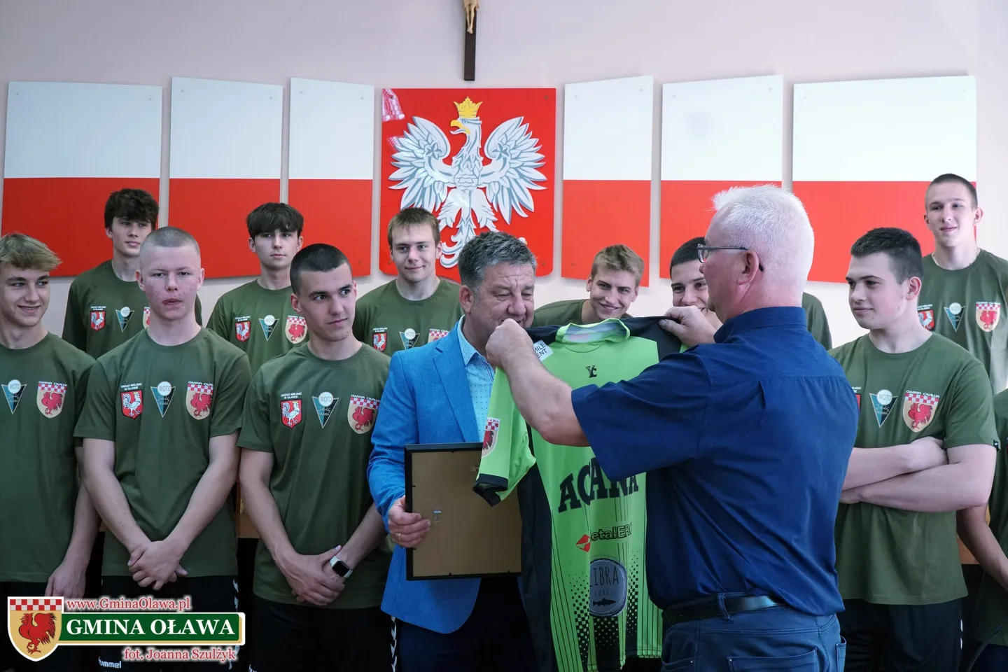 Szczypiorniści podziękowali wójtowi za wsparcie