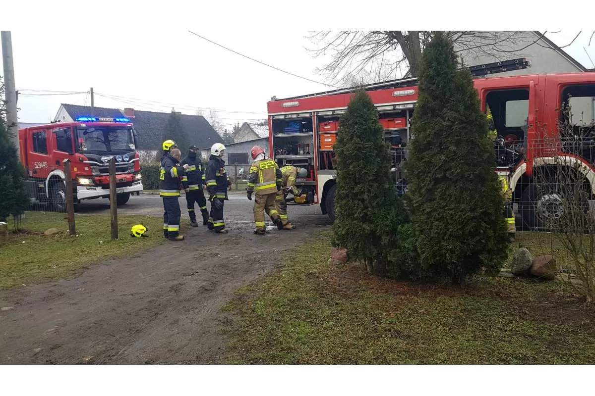 Pożar domu w Dziuplinie 