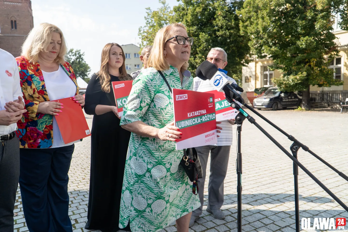 Agnieszka Mikołajek oficjalnie zaprezentowana. Konferencja Lewicy w Oławie