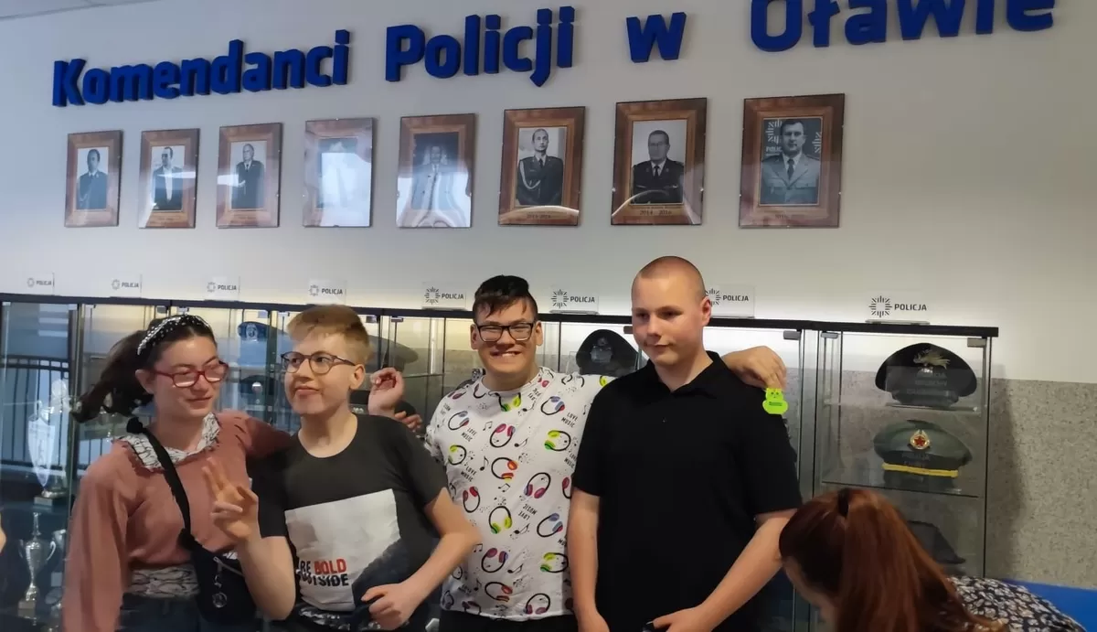 Przez chwilę mogli poczuć się jak policjanci 