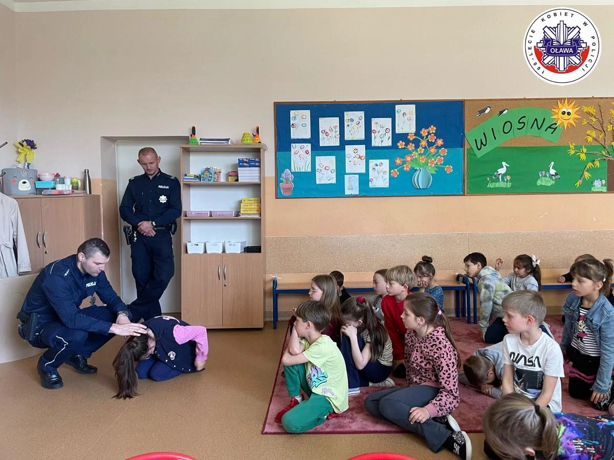 Rozmawiali z przedszkolakami o bezpieczeństwie