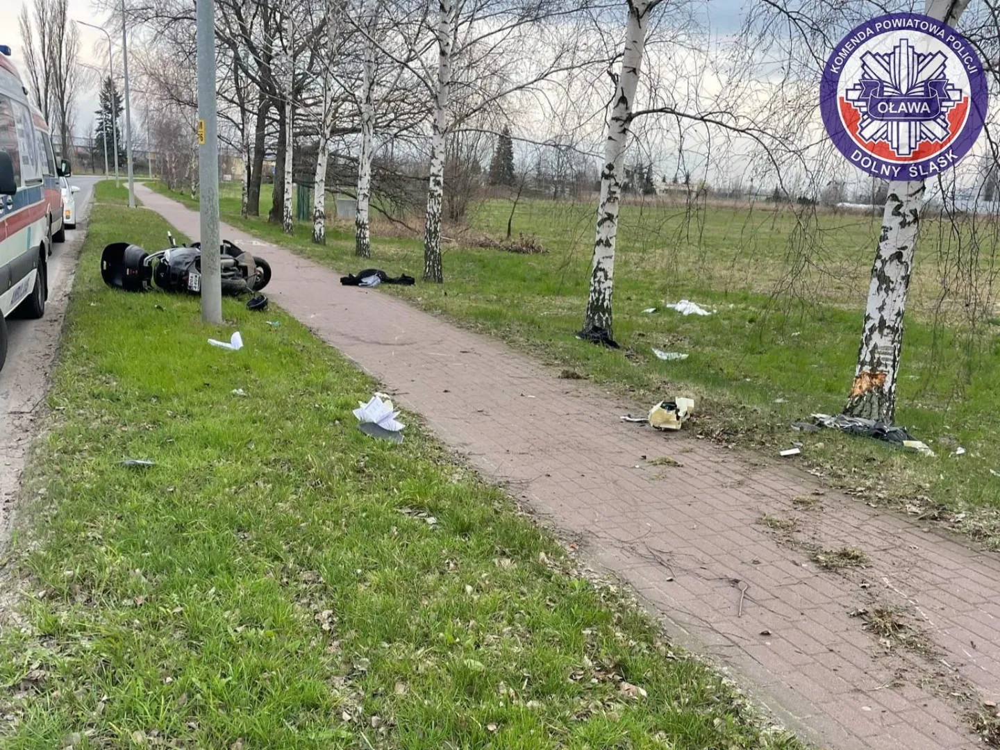 Śmiertelny wypadek motocyklisty w Oławie