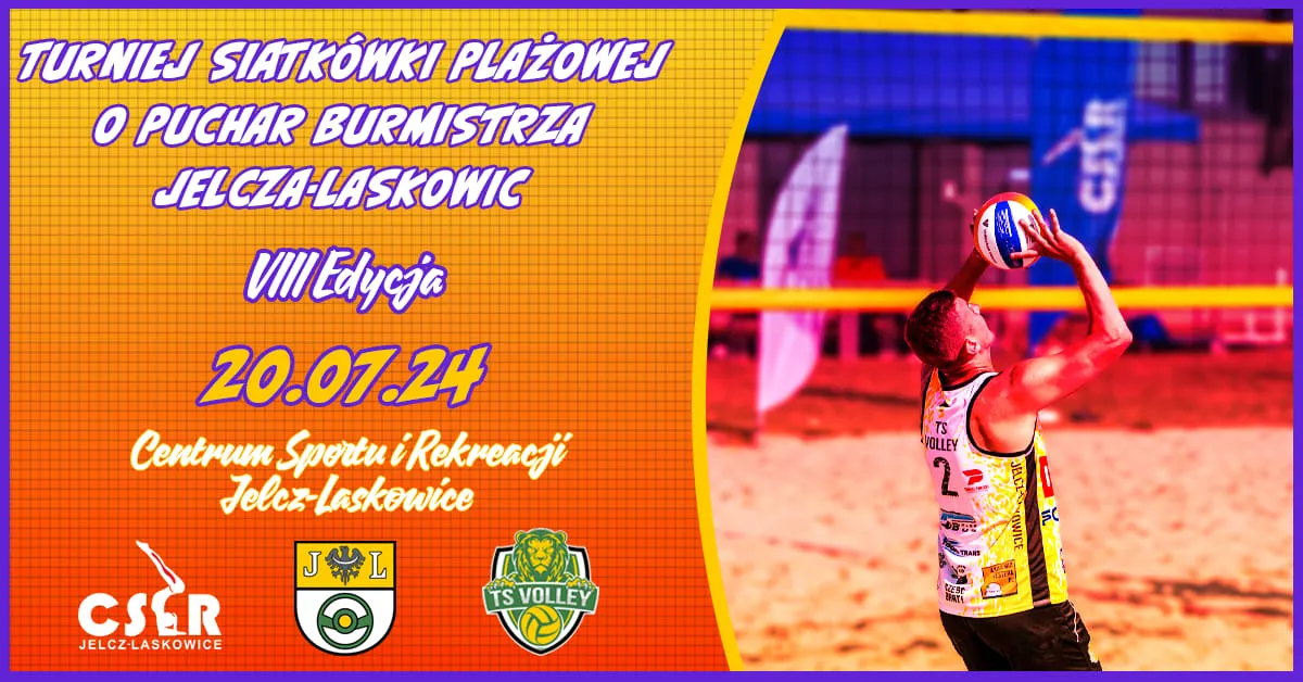 Turniej siatkówki plażowej o puchar burmistrza. Zgłoś się do gry