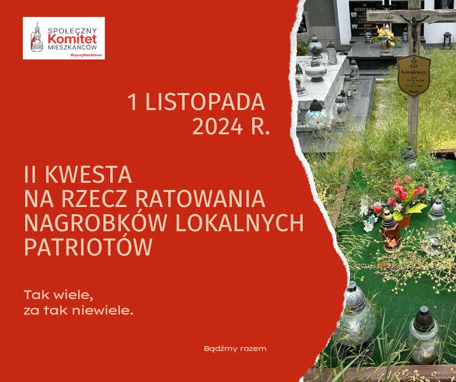 Drugi raz będą kwestować na cmentarzach, aby ratować nagrobki patriotów 