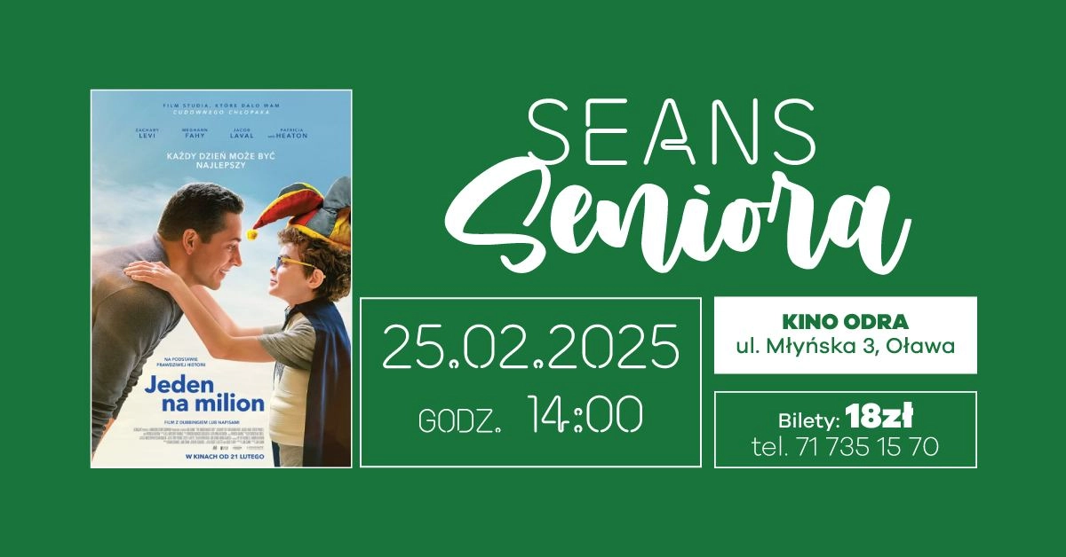 Jeden na milion w Seansie Seniora 