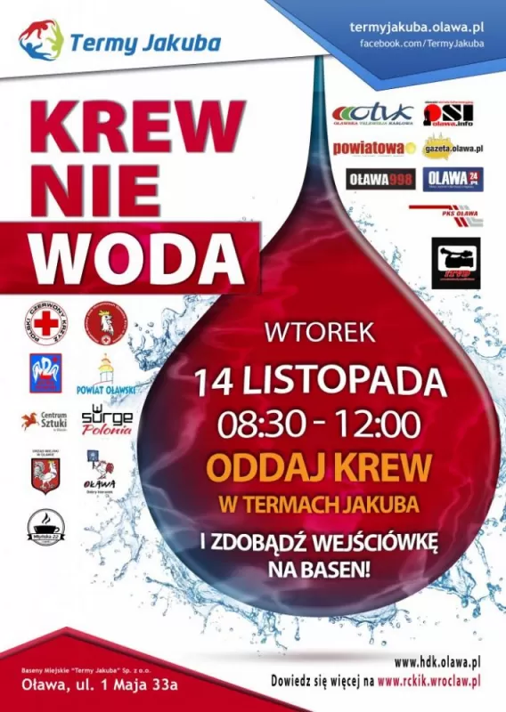 Oddaj krew w Termach Jakuba