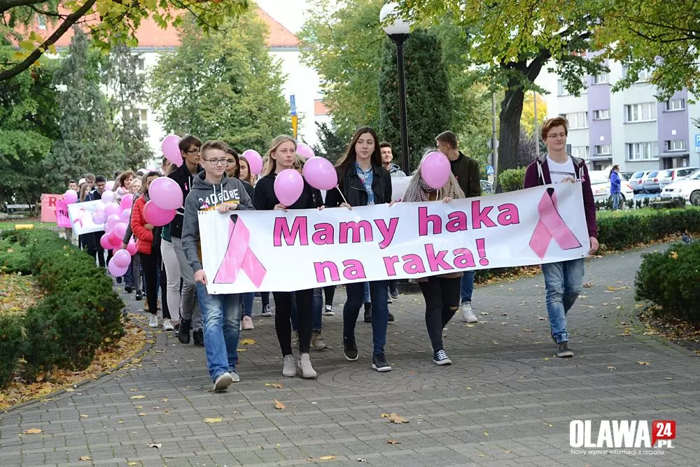 Marsz Różowej Wstążki przeszedł przez Oławę