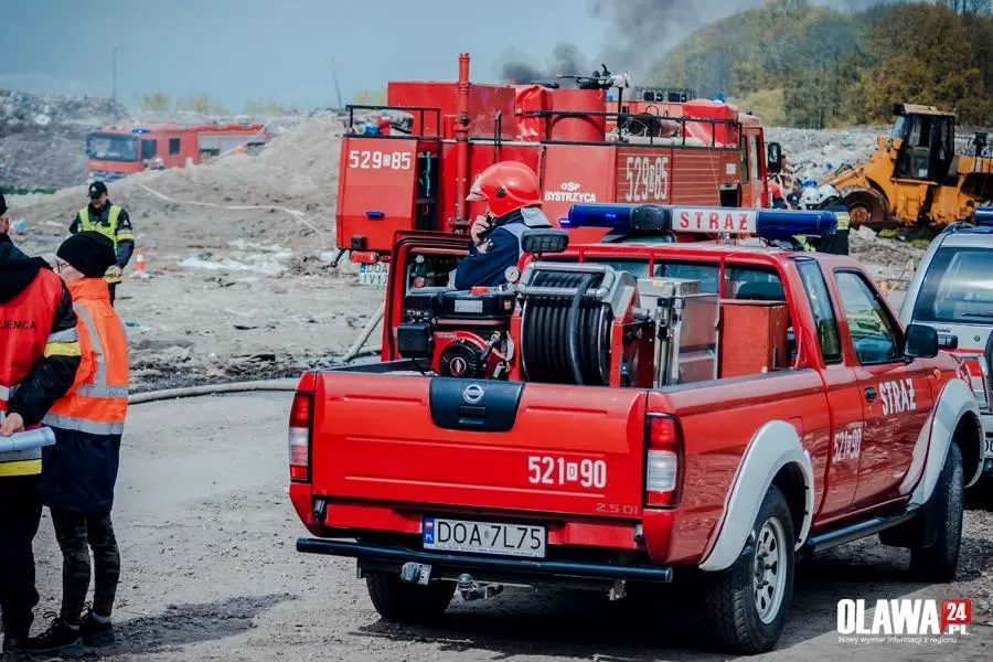 Pożar na wysypisku śmieci [GALERIA]