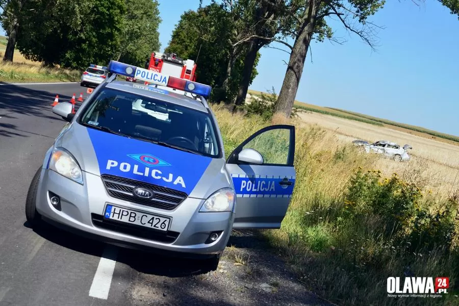 BMW wielokrotnie dachowało. Dwie osoby w szpitalu
