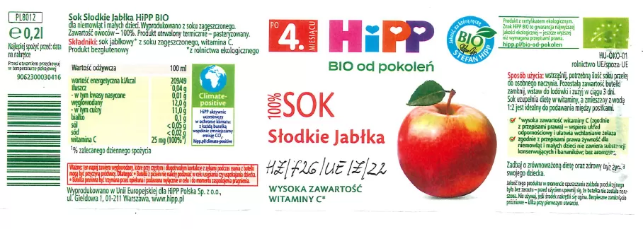 Partia soku wycofana ze względu na obecność ciał obcych 
