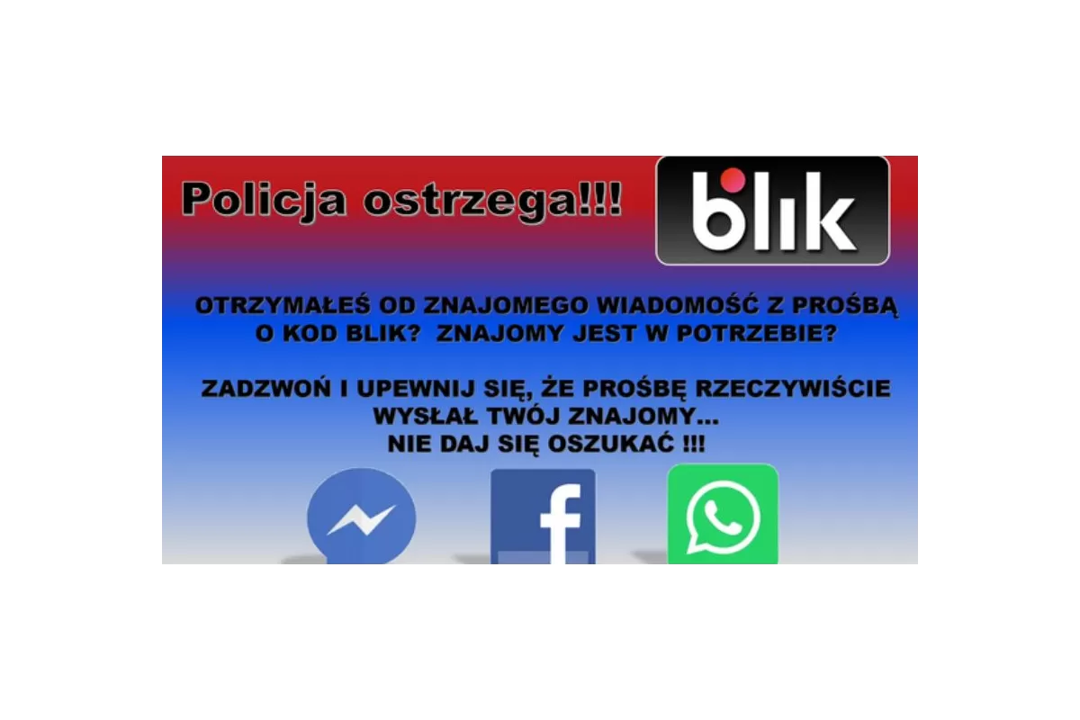 Próbują oszukiwać na blika. Nie podawaj obcym swoich danych 