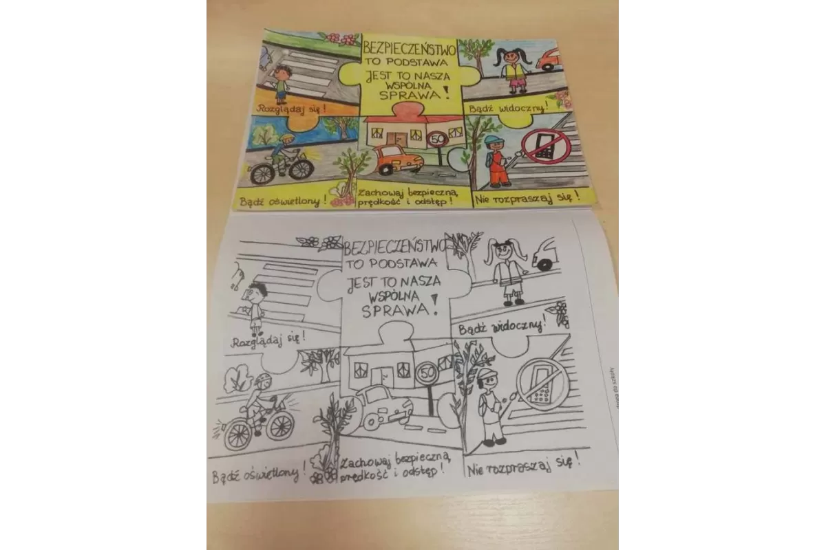 Policyjne kolorowanki dla najmłdoszych