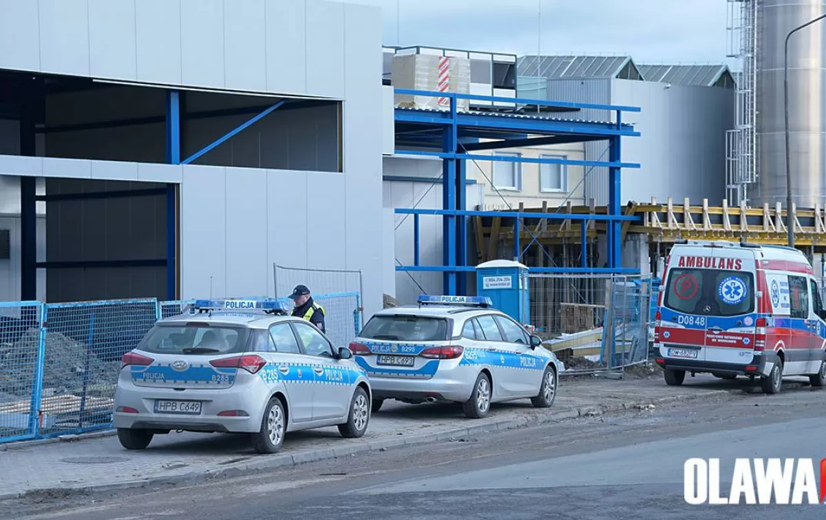 Wypadek na budowie fabryki. Nie żyje mężczyzna