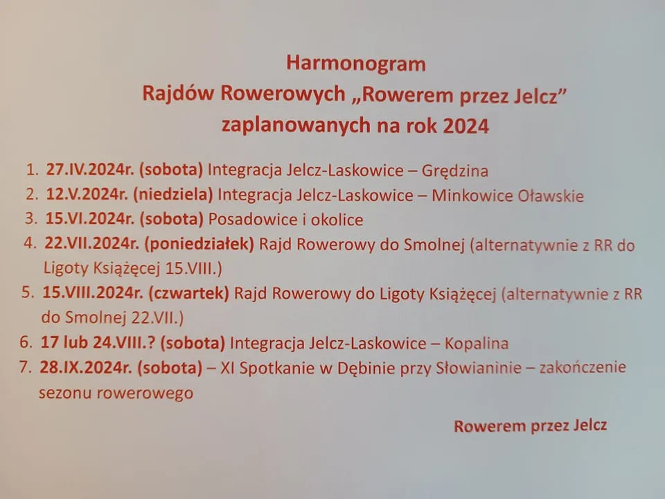 Gminny Rajd Rowerowy już w najbliższą sobotę