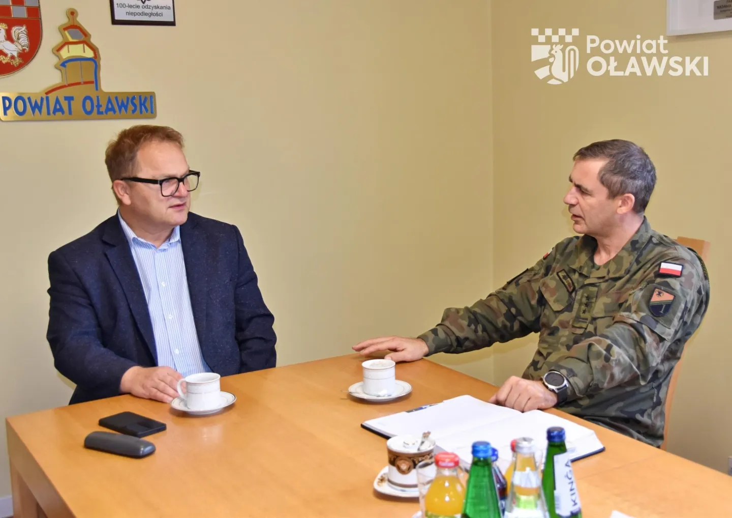 Starosta spotkał się z żołnierzami