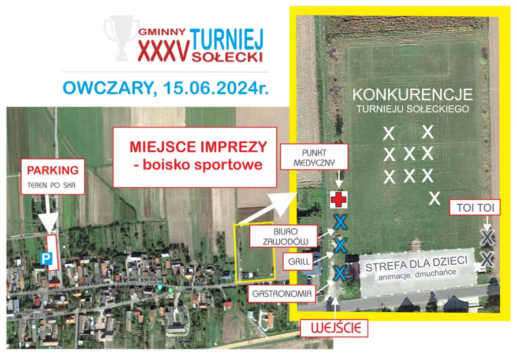 Gminny Turniej Sołecki i Dzień Dziecka: Sprawdź, gdzie możesz zaparkować
