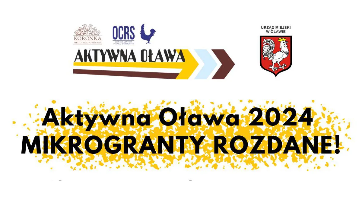 Aktywna Oława 2024: rozdano mikrogranty