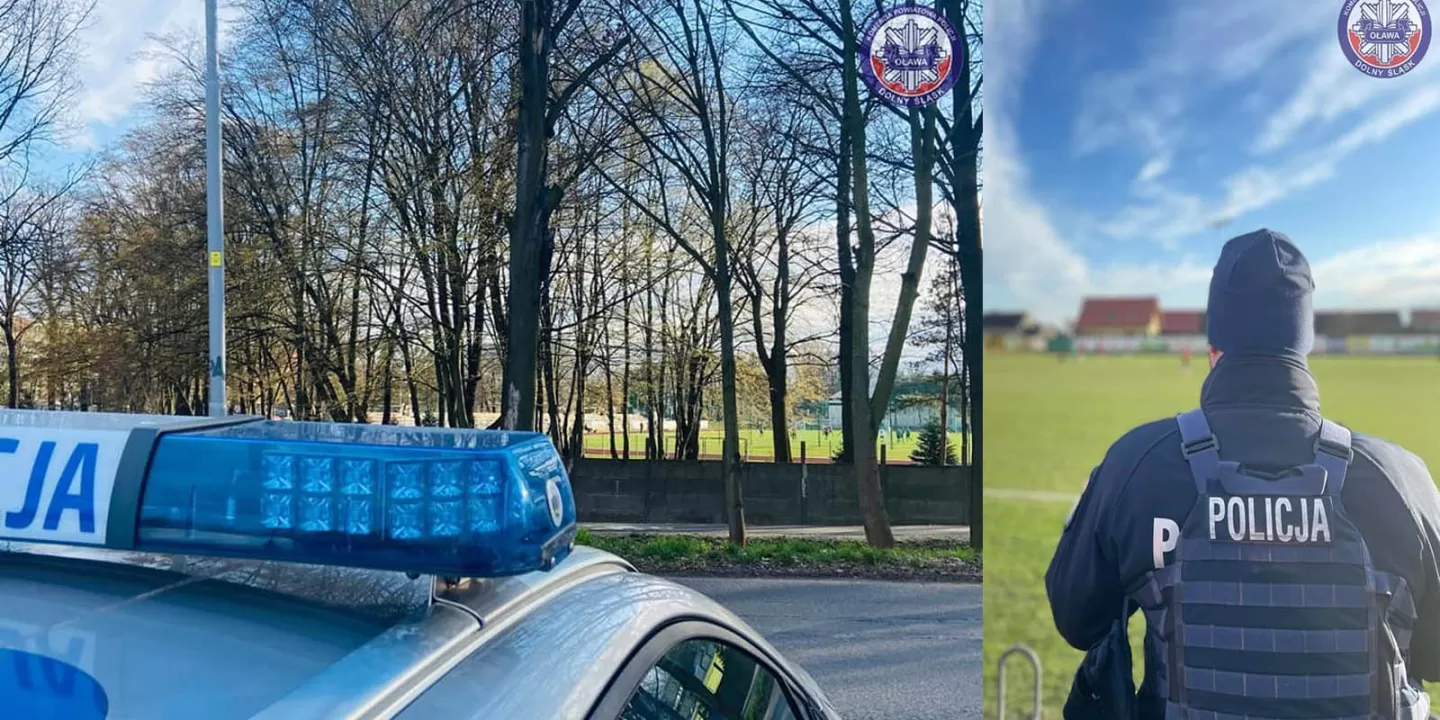 Policjanci czuwali nad bezpieczeństwem podczas meczów piłkarskich