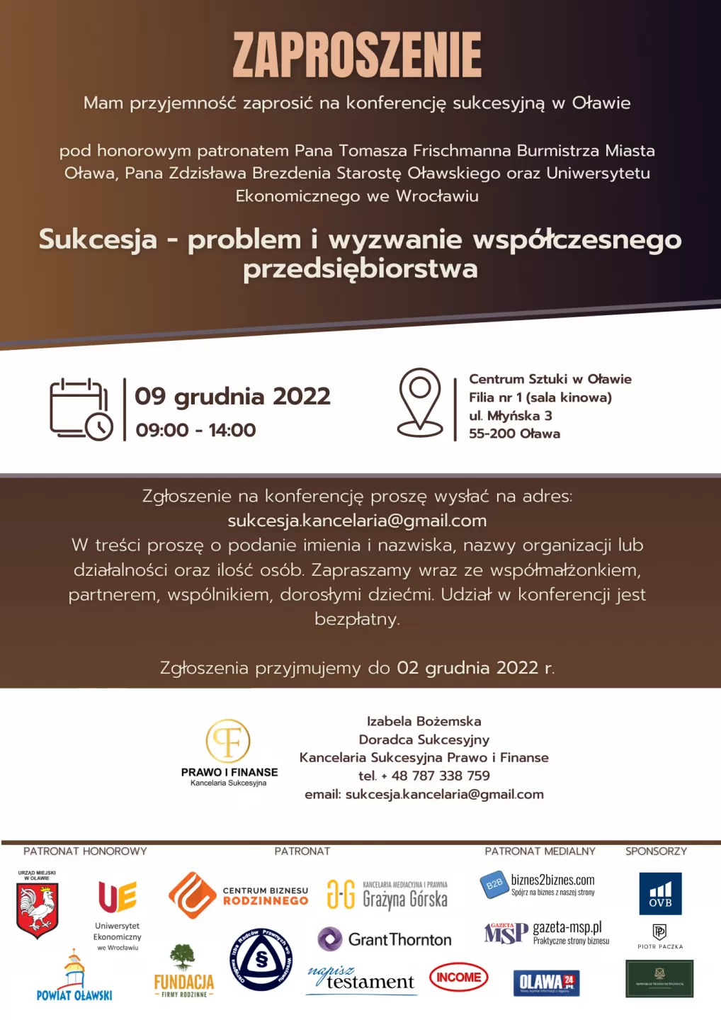 Jak zarządzać ryzykiem w biznesie? Przyjdź na konferencję 