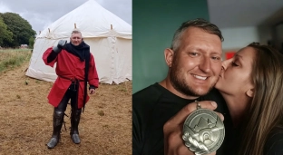 Daniel Ptaszkowski ze złotym medalem mistrzostw świata w walkach rycerskich