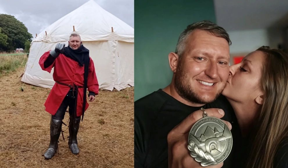 Daniel Ptaszkowski ze złotym medalem mistrzostw świata w walkach rycerskich