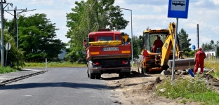 Trwa przebudowa ul. Zielnej w Oławie. Powstanie nowa jezdnia i chodnik