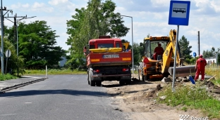 Trwa przebudowa ul. Zielnej w Oławie. Powstanie nowa jezdnia i chodnik