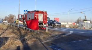 Śmiertelny wypadek rowerzysty. Utrudnienia na trasie Oława-Wrocław