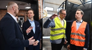 Krzysztof Bosak z wizytą w powiecie oławskim: odwiedził muzeum i lokalna firmę