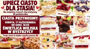 Upiecz ciasto dla Stasia Borunia i Izabeli Borsuk