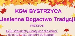 Jesienne Bogactwo Tradycji w Bystrzycy już w najbliższą sobotę