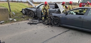Wyprzedzał na łuku drogi, później wpadł w poślizg. To mogło zakończyć się tragicznie