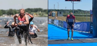 Strażak z Oławy z kolejnymi sukcesami. Krzysztof Messyasz wystartował w Triathlonie Kraśnik