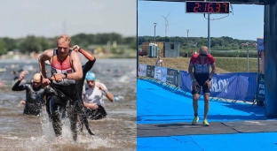 Strażak z Oławy z kolejnymi sukcesami. Krzysztof Messyasz wystartował w Triathlonie Kraśnik