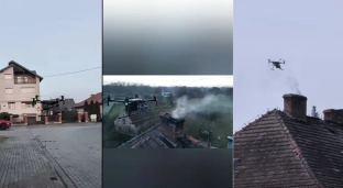 Oławska straż miejska kontroluje jakość powietrza przy pomocy drona