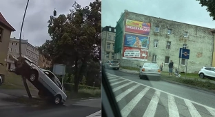 Z impetem wjechał w latarnię. Dostał wysoki mandat karny