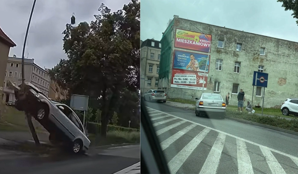 Z impetem wjechał w latarnię. Dostał wysoki mandat karny