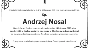 Ostatnie pożegnanie Andrzeja Nosala