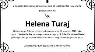 Ostatnie pożegnanie Heleny Turaj