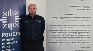 Wyjątkowe podziękowania dla dzielnicowego z Oławy
