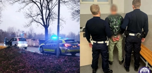 Pościg z Janikowa do Oławy. Kierowca Opla uciekał przed policją, odpadło mu koło