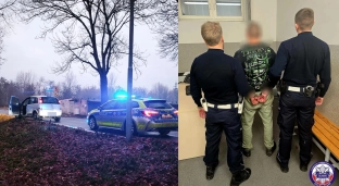 Pościg z Janikowa do Oławy. Kierowca Opla uciekał przed policją, odpadło mu koło