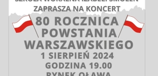 Koncert z okazji 80. rocznicy Powstania Warszawskiego
